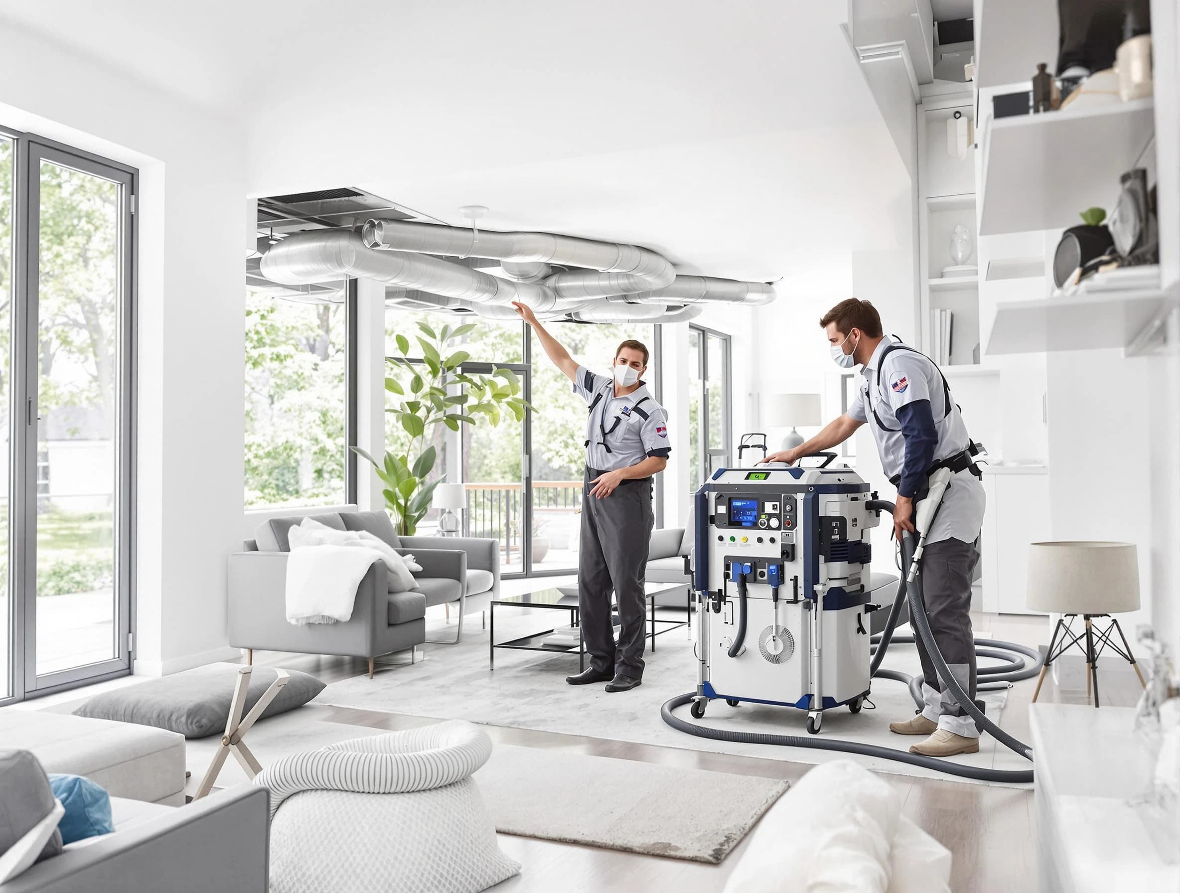 Ogden Air Duct Cleaning professional conducting pure air duct cleaning with state-of-the-art equipment in Ogden