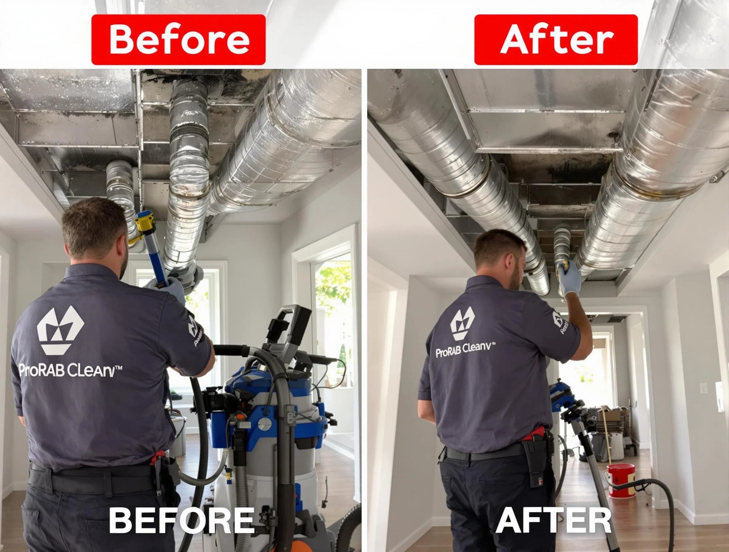 Ogden Air Duct Cleaning expert performing thorough residential duct cleaning in a Ogden home