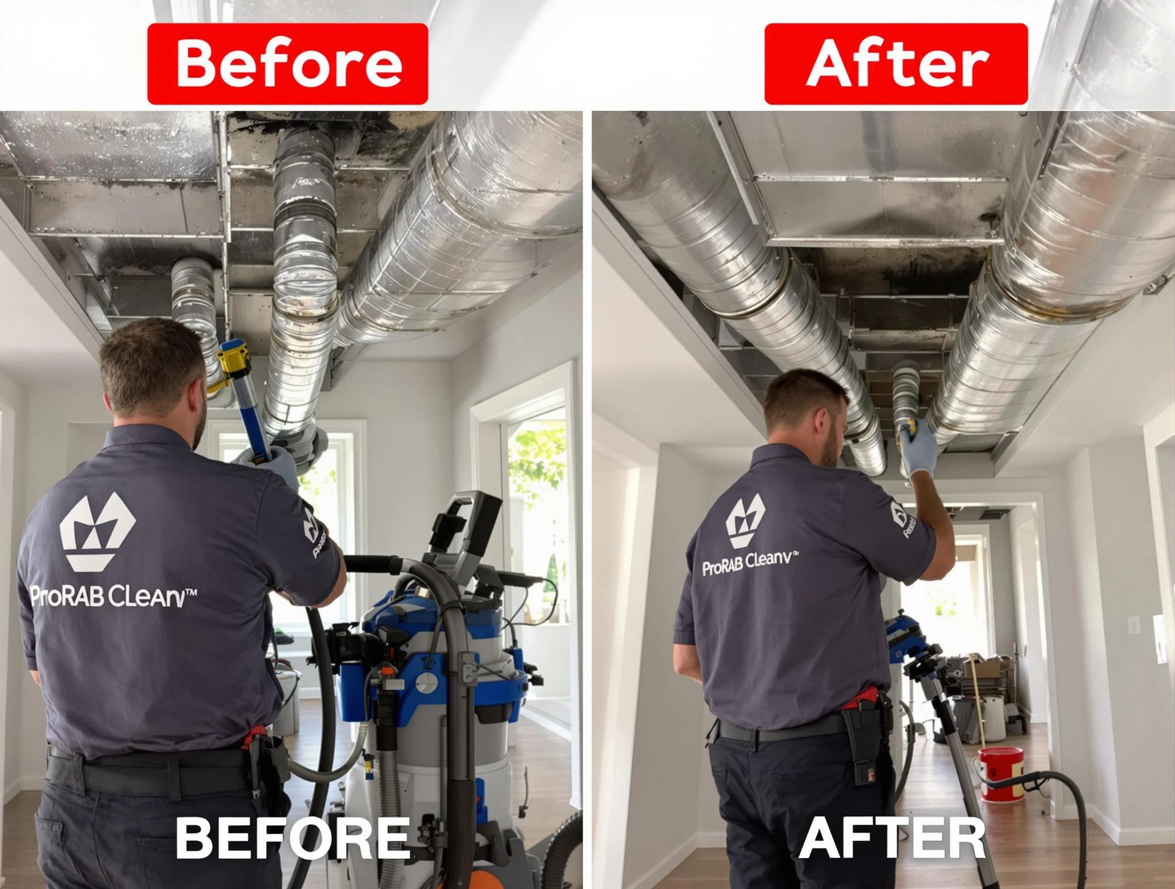 Ogden Air Duct Cleaning expert performing thorough residential duct cleaning in a Ogden home